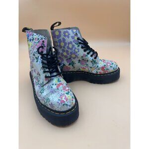 Dr. Martens Sinclair Floral Platform Boots UK6 / US8 Womens Leather